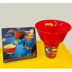 Tuffex Superman Snack and Drink Cup 2in1 ჭიქა წვენისა და სნექებისთვის