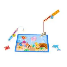 Fishing game Moni Toys-ის ხის სათამაშო სათევზაო ნაკრები TKF040 