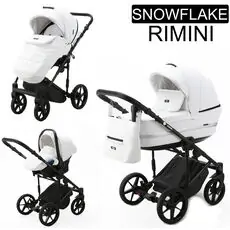 Adamex Rimini Snowflake 3x1 საბავშვო ეტლის კომპლექტი