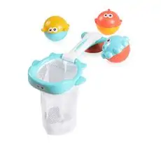 Huanger Bath toy woth basket HE0262 საბავშვო განსავითარებელი სათამაშო