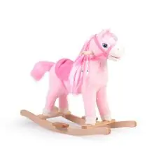 Cangaroo Plush rocking horse Rose WJ-001 Pink ფუმფულა სარწეველა ცხენი