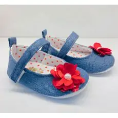 Papulin Baby Shoes 0-12 Months 1198 ჩვილის ფეხსაცმელი BLUE