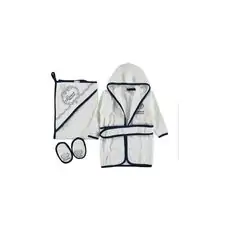 Premium Bath Set Little Prince ახალშობილის ხალათის ნაკრები MİNİWORLD 14447