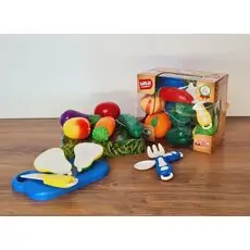 Vegetable and Fruit set 16 pcs სათამაშო ხილის და ბოსტნეულის კომპლექტი