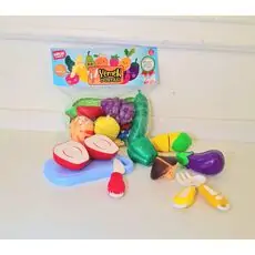 Birlik Toys CUT AND FUN VEGETABLE & FRUITS URT007-2A/B PVC სათამაშო დასაჭრელი ხილი და ბოსტნეული