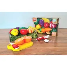 Vegetable and Fruit set 22 pcs სათამაშო ხილის და ბოსტნეულის  კომპლექტი