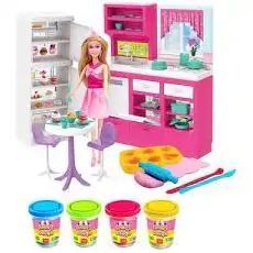 Dede LINDA'S KITCHEN DOUGH SET სათამაშო სამზარეულოს და პლასტელინების ნაკრები 03666