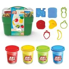 Dede 03492 ART CRAFT MODELING DOUGH BOX - FOOD საბავშვო პლასტელინების ნაკრები