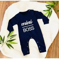 MURATBABY MINI BOSS ROMPER DARK BLUE 2273 ჩვილის რომპერი