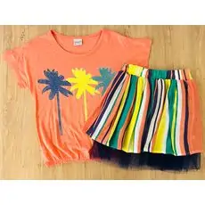 Palm Beach Rainbow საბავშვო ტანსაცმლის ნაკრები LAMONDE 22112 ORANGE