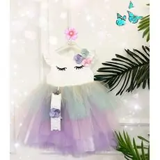DRESS SLEEPING UNICORN საბავშვო კაბა 9113 ERAY KIDS PURPLE