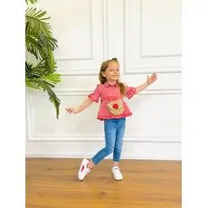 COWBOY SET FOR GIRLS საბავშვო ტანსაცმლის ნაკრები MISSMARIANA 7030