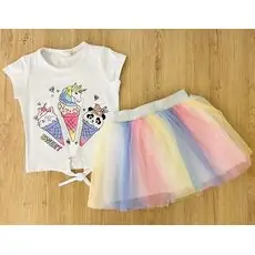 Sweet Ice Cream Set საბავშვო ტანსაცმლის ნაკრები BABYROSE 3788 Rainbow