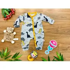 Little Dino Romper ახალშობილის რომპერი MURATBABY 6677 YELLOW