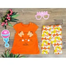 I Love Butterflies საბავშვო ტანსაცმლის ნაკრები 16687 Miniworld Orange