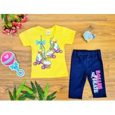 Roller Skate Outfit საბავშვო ტანსაცმლის ნაკრები Cilgin 171 Yellow
