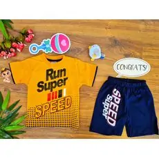 Run Super Speed საბავშვო ტანსაცმლის ნაკრები Cilgin Orange 167
