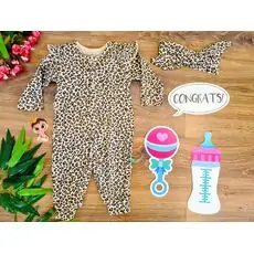 Leopard Outfit 2in1 Set ჩვილის რომპერი Begisa 435