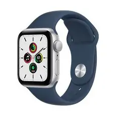 სმარტ საათი Apple Watch SE 40mm Silver Aluminum Case With Abyss Blue Sport Band MKNY3 silver