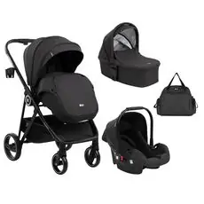KikkaBoo Gianni Black 4in1 საბავშვო ეტლის კომპლექტი