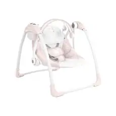KikkaBoo Chillo Hippo Dreams Pink საბავშვო ელექტრო შეზლონგი