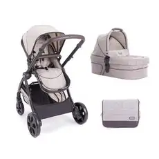 KikkaBoo Maui Beige 3in1 საბავშვო ეტლის კომპლექტი