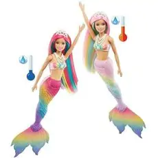 Dreamtopia Rainbow Magic Mermaid GTF89 ქალთევზა ფერის ტრანსფორმაციით