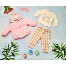Fluffy winter 3in1 Set BABYROSE 8406 საბავშვო ტანსაცმლის ნაკრები