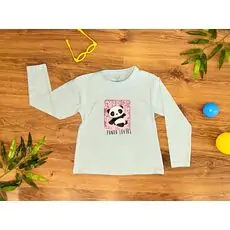 PANDA LOVERS 623405 WHITE ALG გრძელ მკლავიანი მაისური