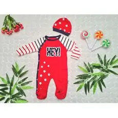 Annora Baby ჩვილის რომპერი 144 Red