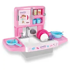 Pilsan Hamarat Play Kitchen Sink with Running Water 38 PCS  03 602  საბავშვო სამზარეულოს ფუნქციური ნიჟარა
