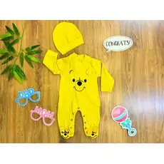 Lovely Bear Romper MURATBABY 5437 Yellow ახალშობილის რომპერი
