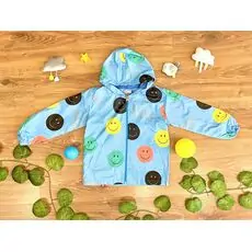 Let's Go! Emoji Blue Jacket Crispy 22247 საბავშვო ქურთუკი
