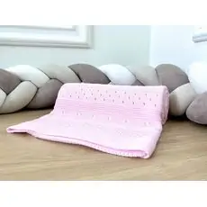 KNITTED BABY BLAKET PINK BABYMY 4004 ჩვილის პლედი