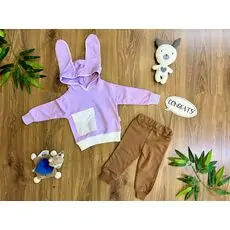 Lovely Bunny Set MURATBABY Light Pink 6083 საბავშვო ტანსაცმლის ნაკრები
