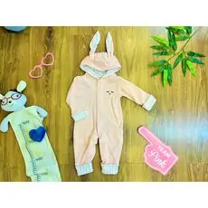 Lovely Bunny Romper MURATBABY 7079 Pink ახალშობილის რომპერი