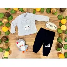 LOVE Baby Set 2in1 Grey 522007 ALG თბილი ორეული
