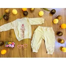 "You Are Beautiful" Set MURATBABY Beige 6857 საბავშვო ტანსაცმლის ნაკრები