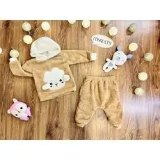 Cute Sheep Set For Baby MURATBABY Beige 7213 საბავშვო ტანსაცმლის ნაკრები