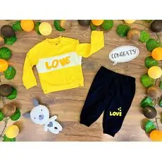 LOVE Set 2in1 YELLOW 522010 ALG თბილი ორეული