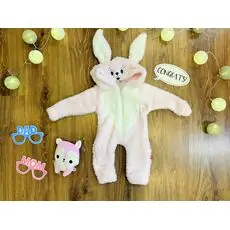 Lovely Rabbit Romper MURATBABY 4674 Pink რომპერი