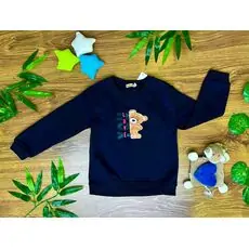 Lovely Bear Blue ALG 623145 გრძელ მკლავიანი პულოვერი