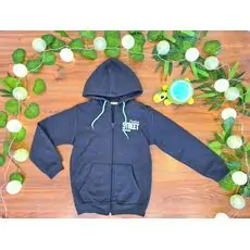 Fashion Street ALG 323149 საბავშვო ჰუდი ელვა შესაკრავით Dark Grey