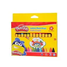 Play-Doh Crayon 12 Colours 11mm CR005 ცვილის ფერადი  ფანქრები