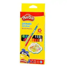 Play-Doh Dry Bicolor Pencils 12pcs-24 colors KU011 ფერადი ფანქრების ნაკრები