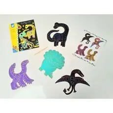 Scratch Art Dinosaur Cut Outs J07889 სათამაშო ბარათები