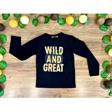 WILD AND GREAT ALG 323411 საბავშვო გრძელ მკლავიანი მაისური Black