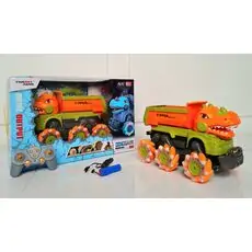 MONSTER TRUCK REMOTE CONTROL YJ-078-4 დინოზავრის მანქანა დისტანციური მართვით და მანათობელი  საბურავებით