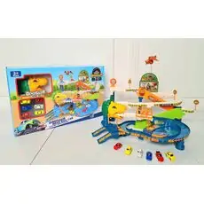 DINOSAUR ROAD RAIL CAR XZ-693 საბავშვო სათამაშო დინოზავრის ტრეკი