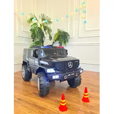 Mercedes-Benz Unimog Jeep Black - საბავშვო ელექტრო მანქანა